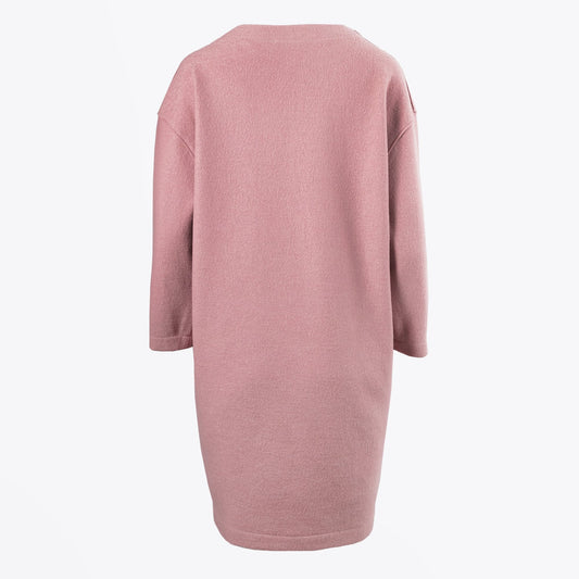 - Oversized Wool Dress - Rose Pink