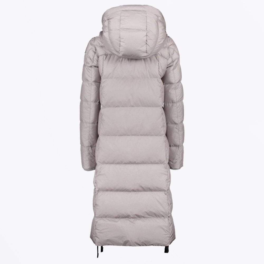 Panda - Longline Parka Puffa Coat - Silver