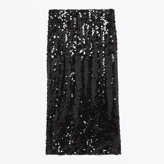 - Sequin Skirt - Black