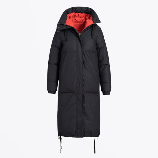 -  Reversible Sleeping Bag Parka Coat - Pencil/Faded Rose