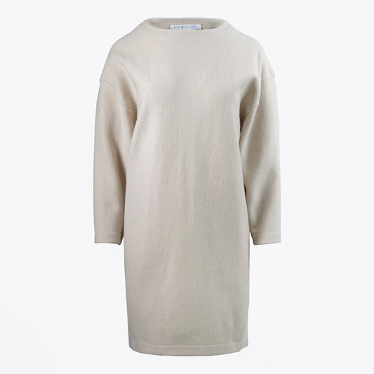 - Oversized Wool Dress - Cream/Beige