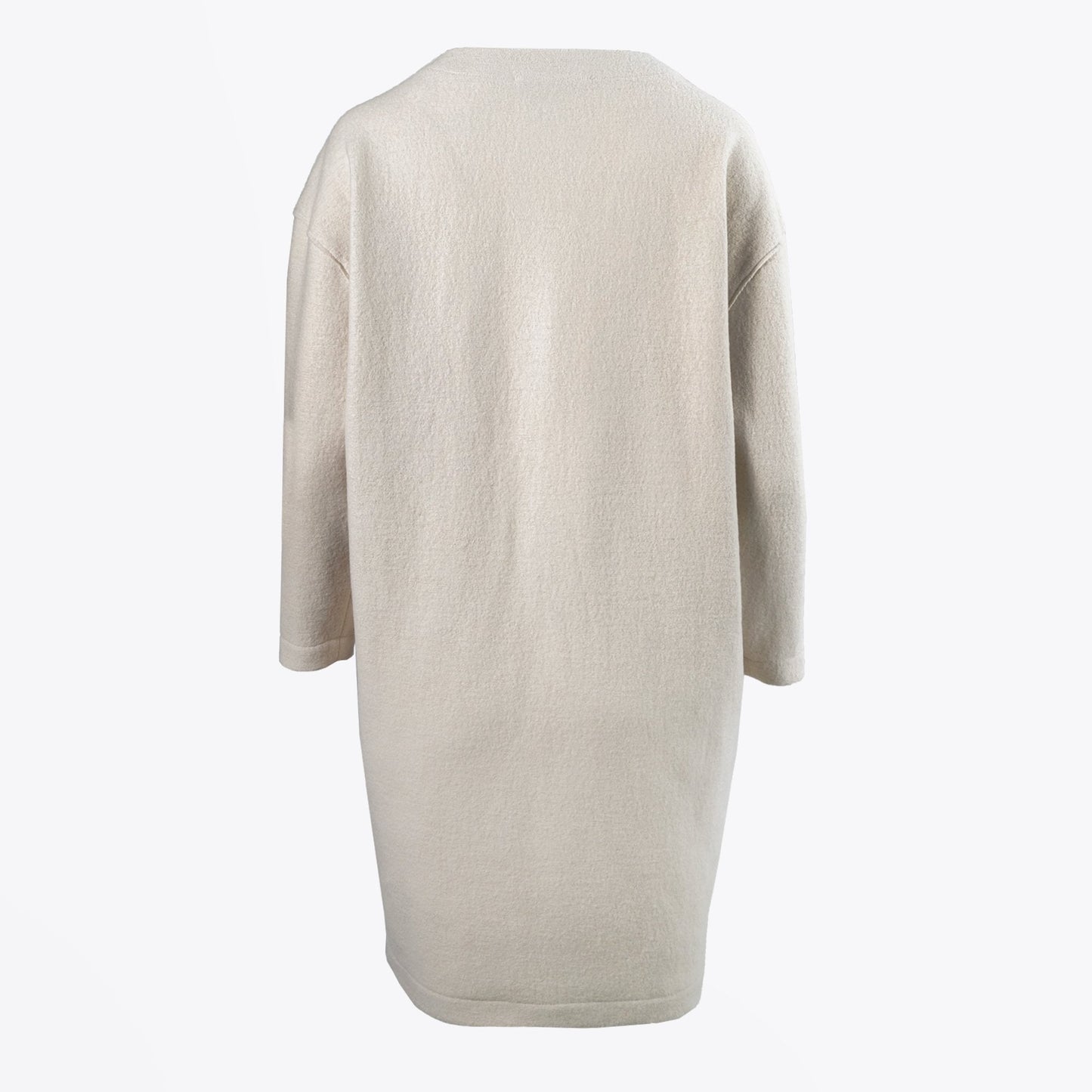 - Oversized Wool Dress - Cream/Beige