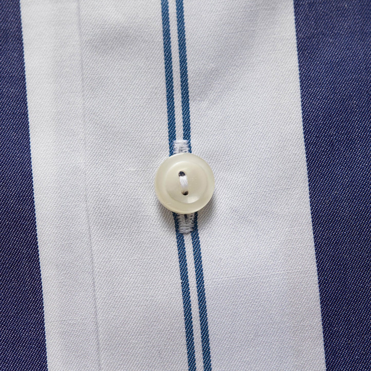 - Cotton Bold Stripe Shirt - Blue/Multi