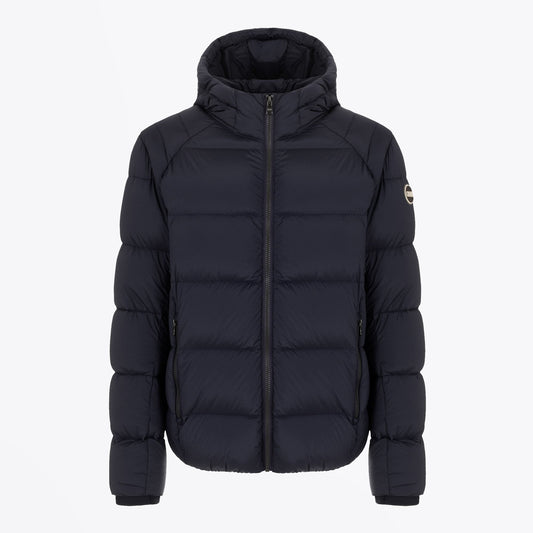 Hooded Winter Down Jacket - Navy