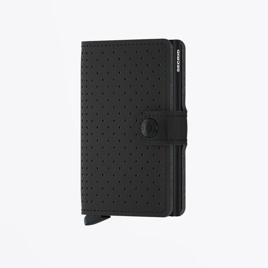 Miniwallet - Perforated Black