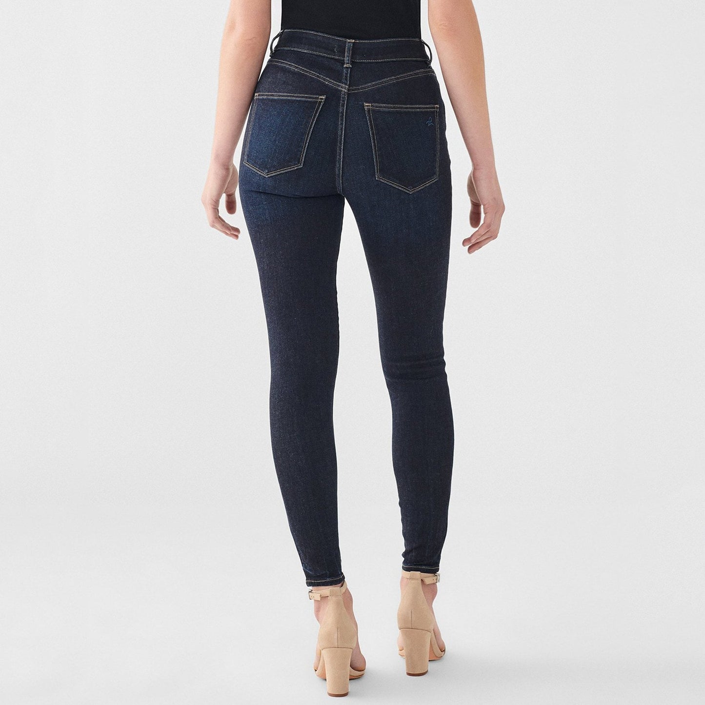 - Farrow High-Rise Skinny Ankle Jeans - Dark Indigo