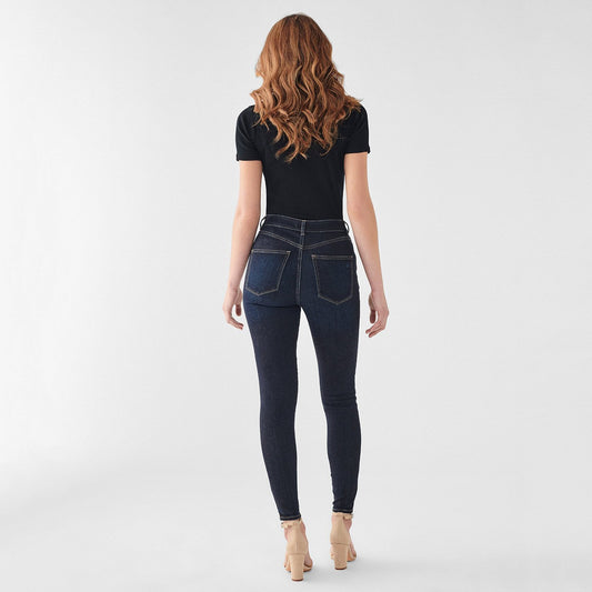 - Farrow High-Rise Skinny Ankle Jeans - Dark Indigo