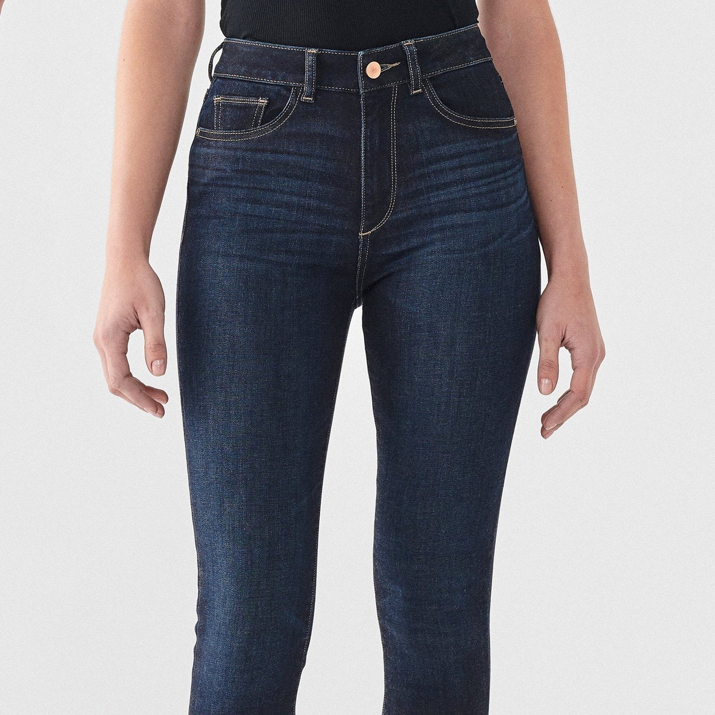 - Farrow High-Rise Skinny Ankle Jeans - Dark Indigo