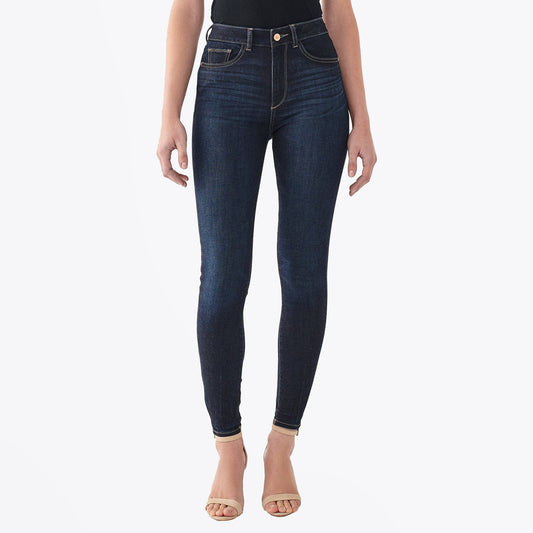 - Farrow High-Rise Skinny Ankle Jeans - Dark Indigo