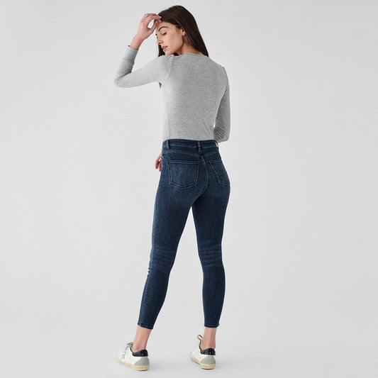 - Chrissy Ultra-High Rise Instasculpt Skinny Jeans - Blue