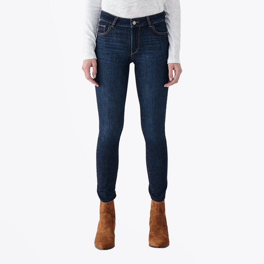 - Florence Mid-Rise Skinny Jeans - Indigo