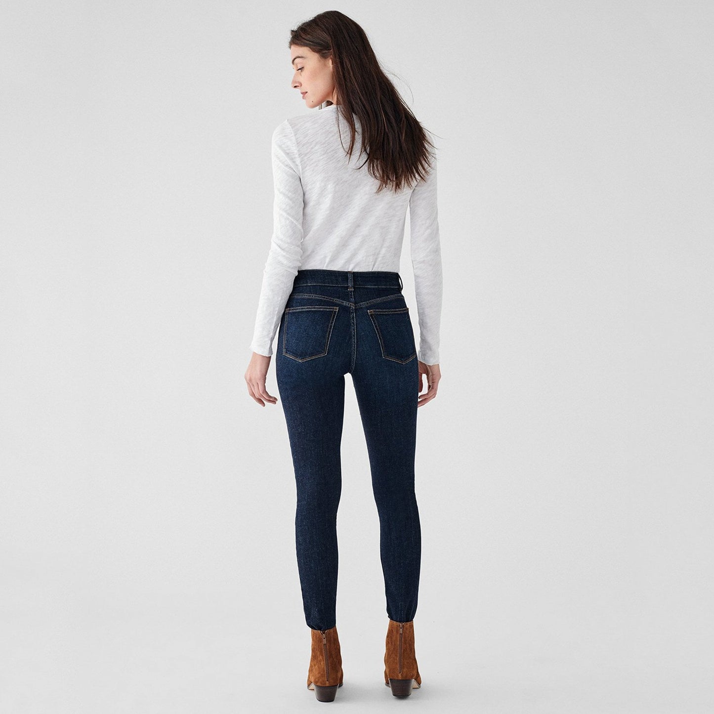 - Florence Mid-Rise Skinny Jeans - Indigo