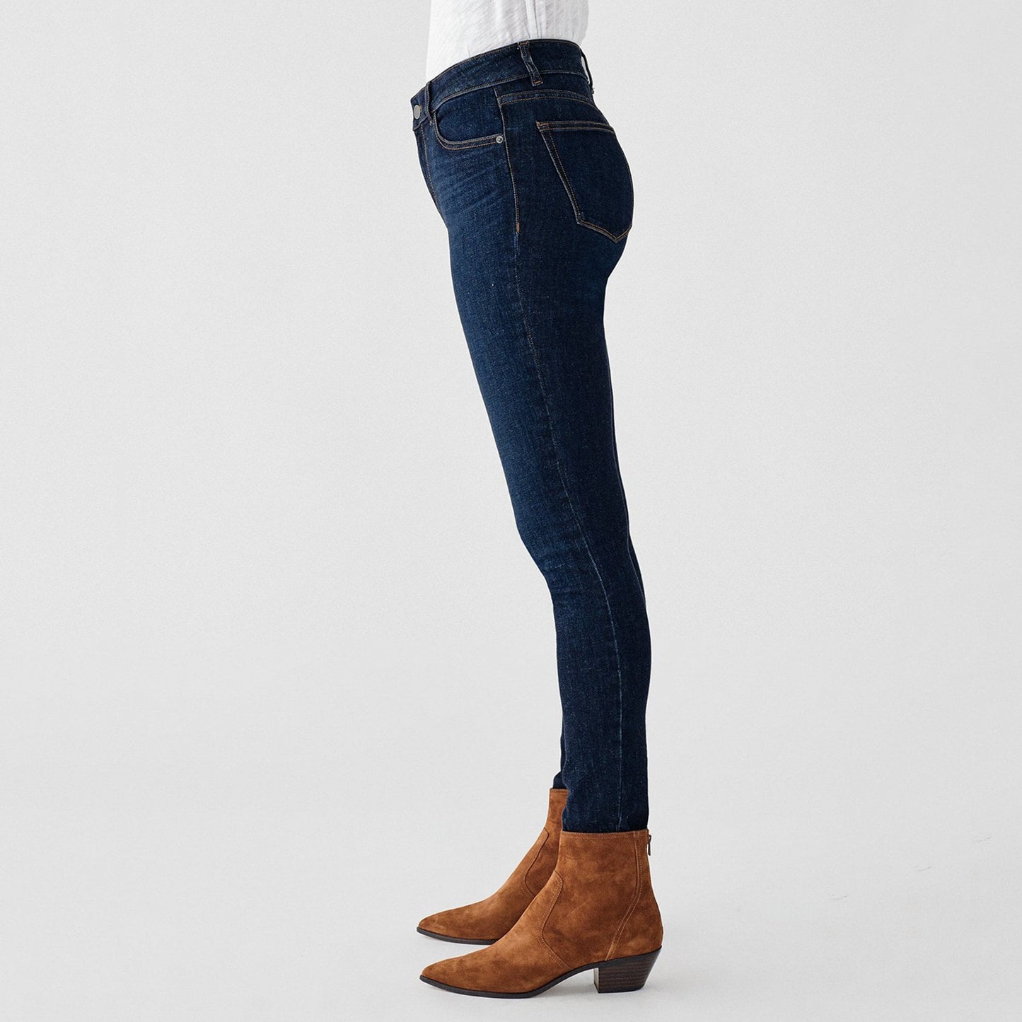 - Florence Mid-Rise Skinny Jeans - Indigo