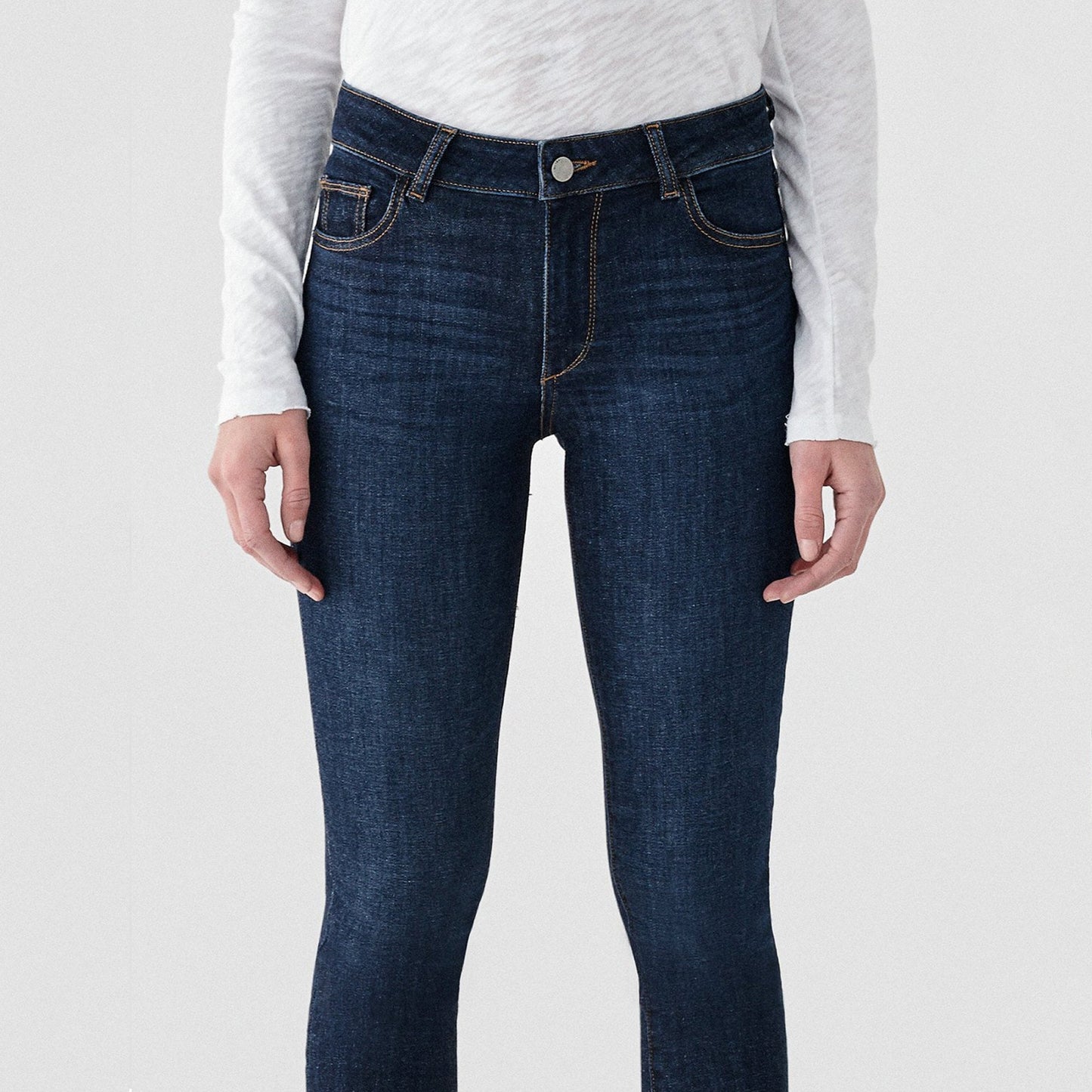 - Florence Mid-Rise Skinny Jeans - Indigo