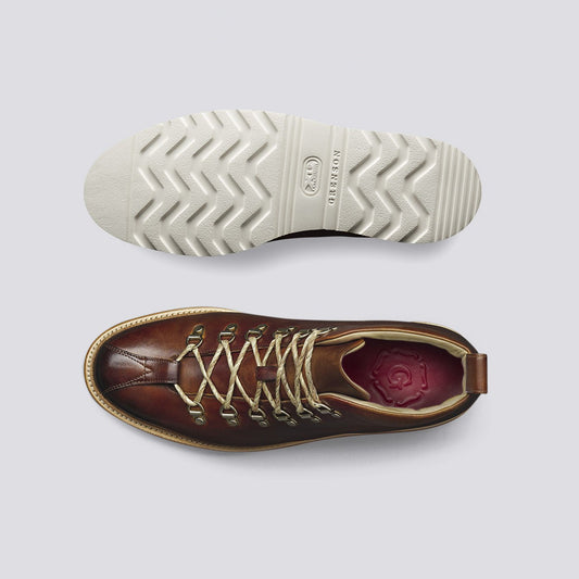 - Bobby - Leather Hand-painted Boot - Tan