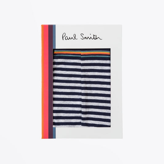 - Stripe Boxer Briefs - Navy/Grey