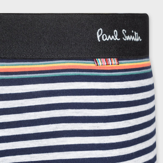 - Stripe Boxer Briefs - Navy/Grey