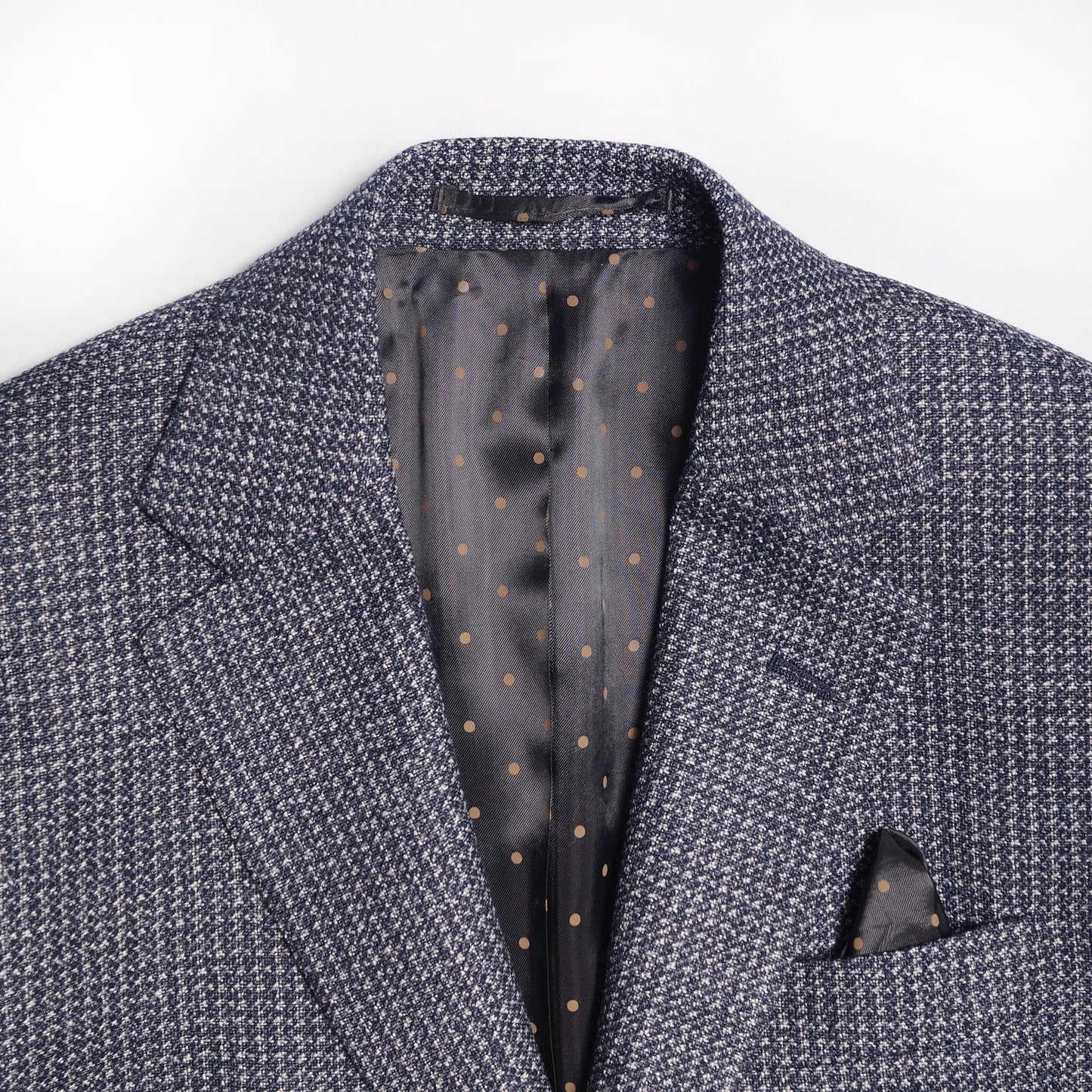 - Textured Wool-Blend Blazer - Blue