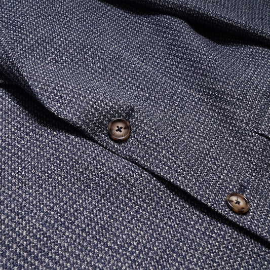 - Textured Wool-Blend Blazer - Blue