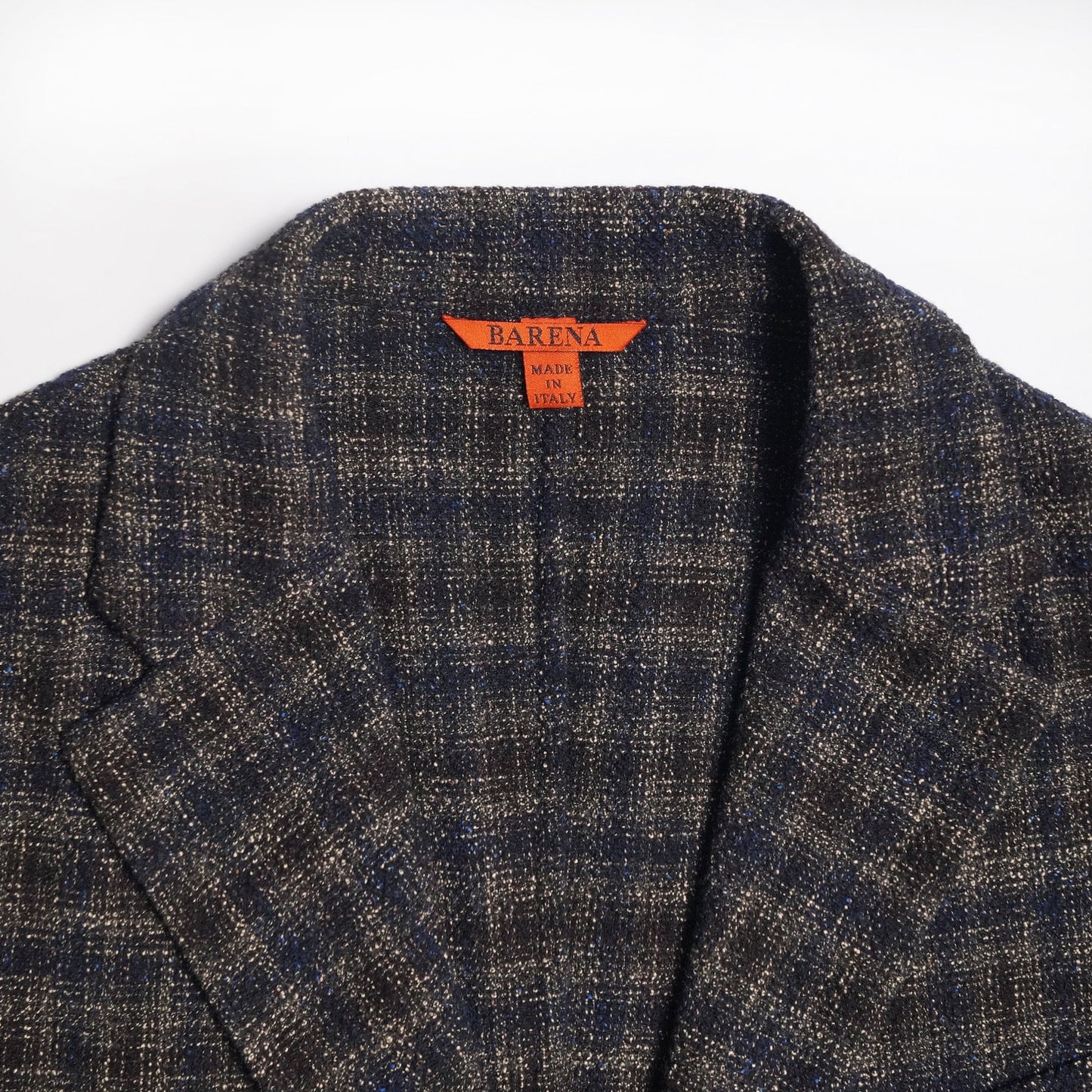 - Relaxed Checked Blazer - Navy/Beige