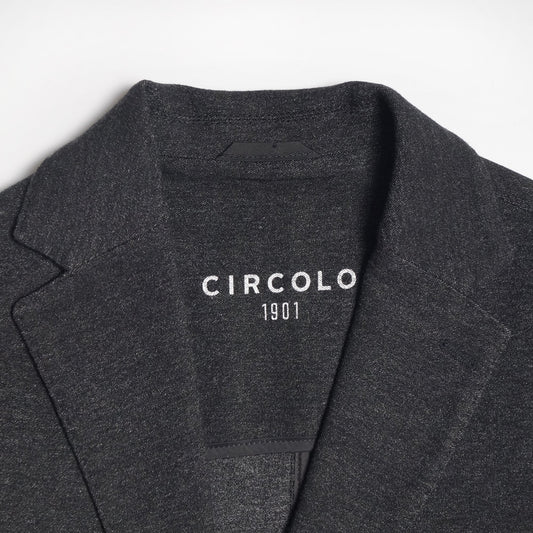 Wool-Blend Stretch Blazer - Grey