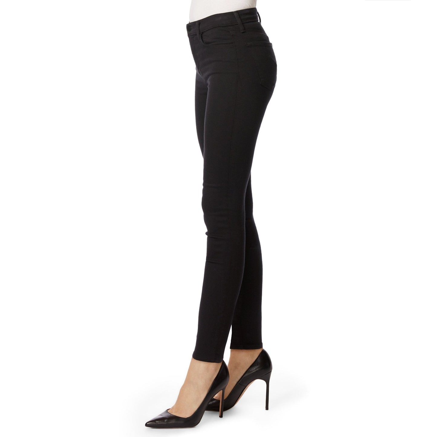 Maria - High Rise Super Skinny Jeans - Black