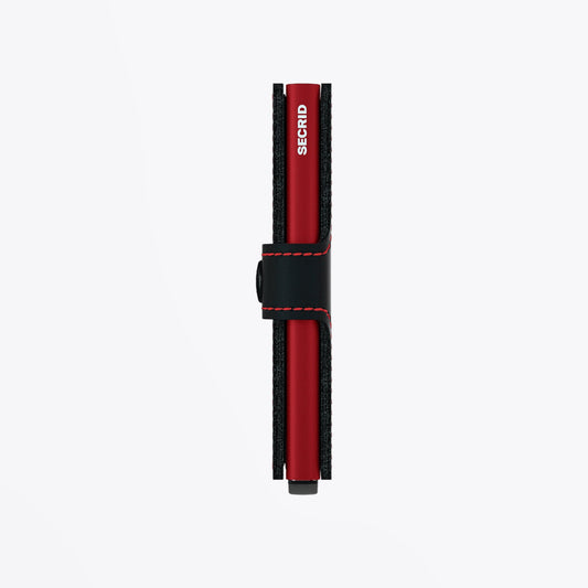Miniwallet - Matte Black & Red