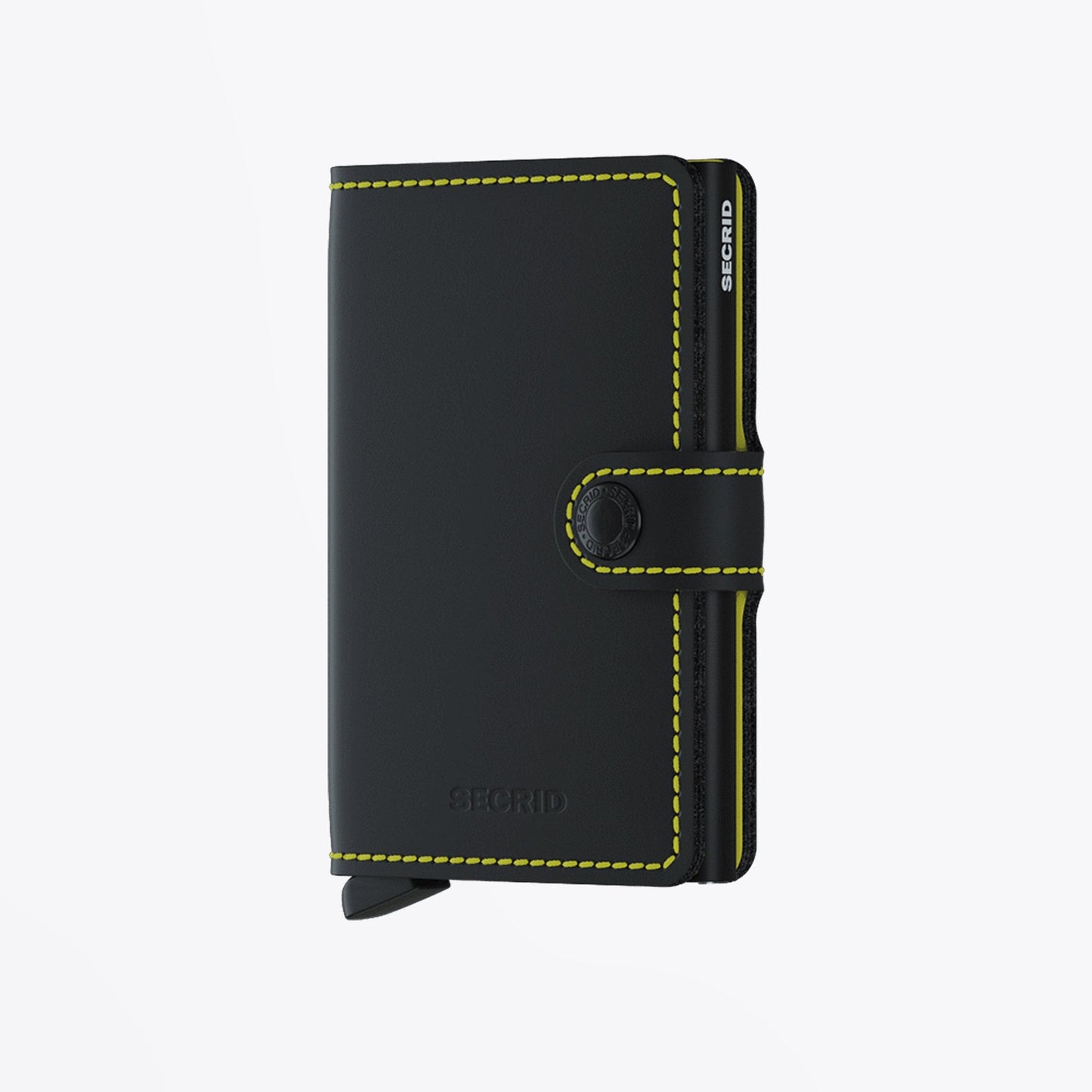 - Miniwallet - Matte Black & Yellow