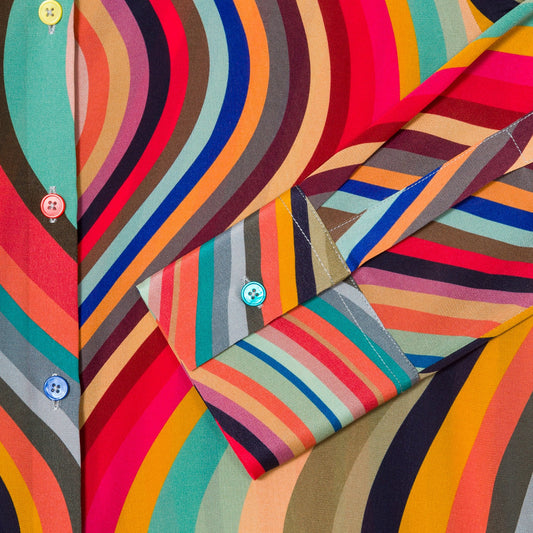 - 'Swirl' Print Silk Shirt - Multi