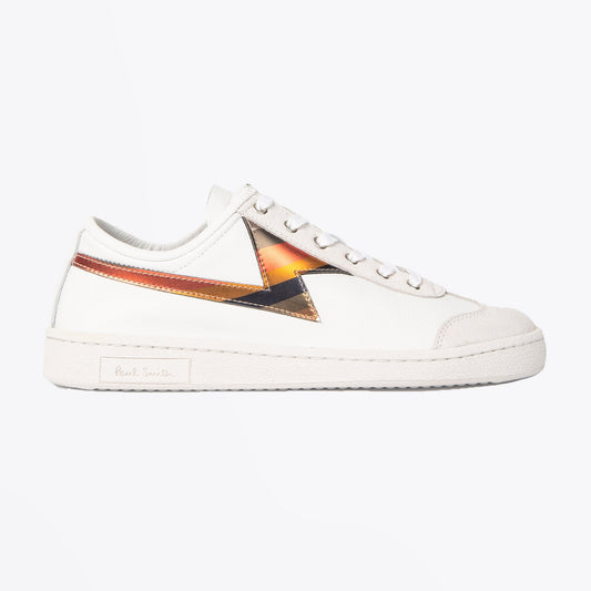 Leather Stripe 'Ziggy' Trainers - White
