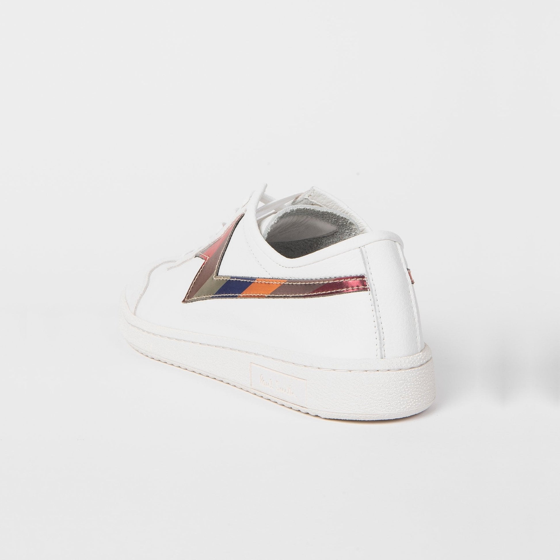 Paul Leather Stripe 'Ziggy' Trainers - White