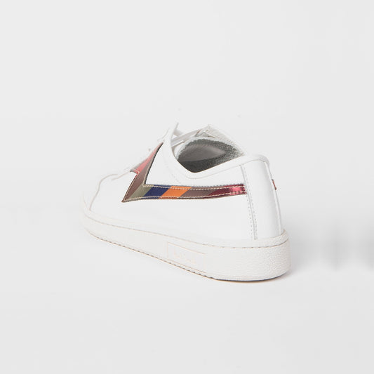 Leather Stripe 'Ziggy' Trainers - White