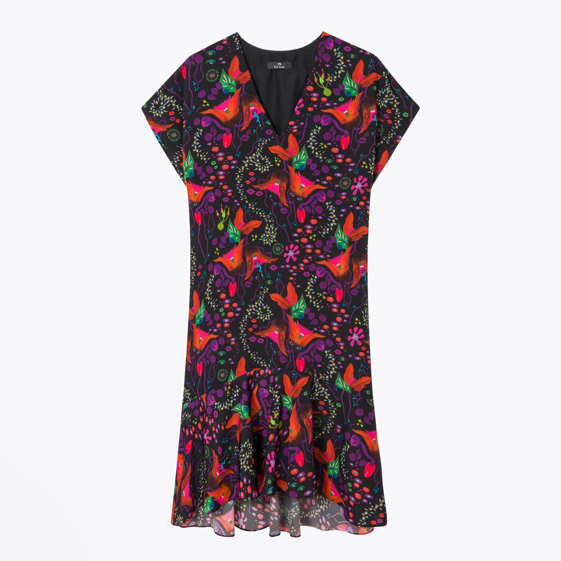 Paul Floral Print Ruffle Dress - Multi