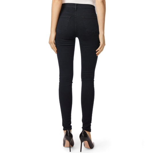 - Alana - High Rise Crop Skinny Jeans - Dark Blue
