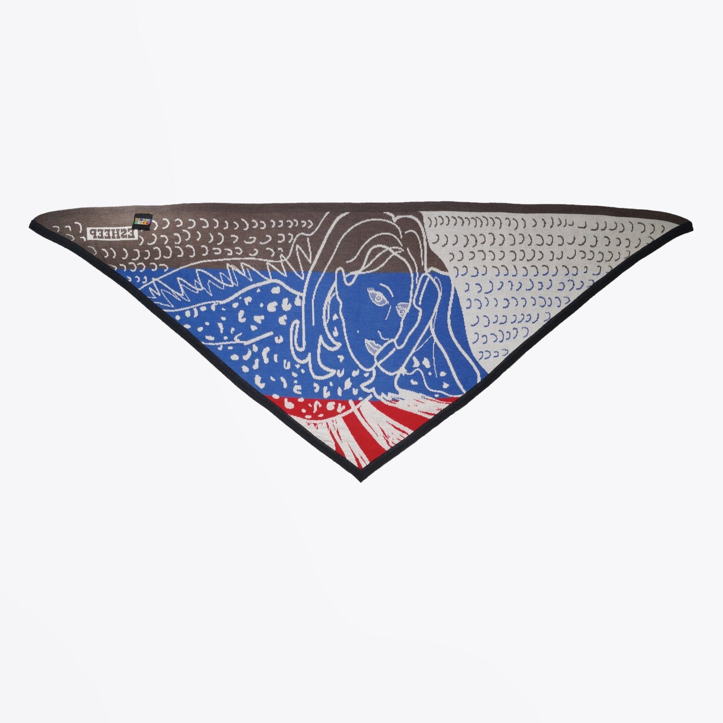 - Phone Conversation Triangle Scarf - Multi