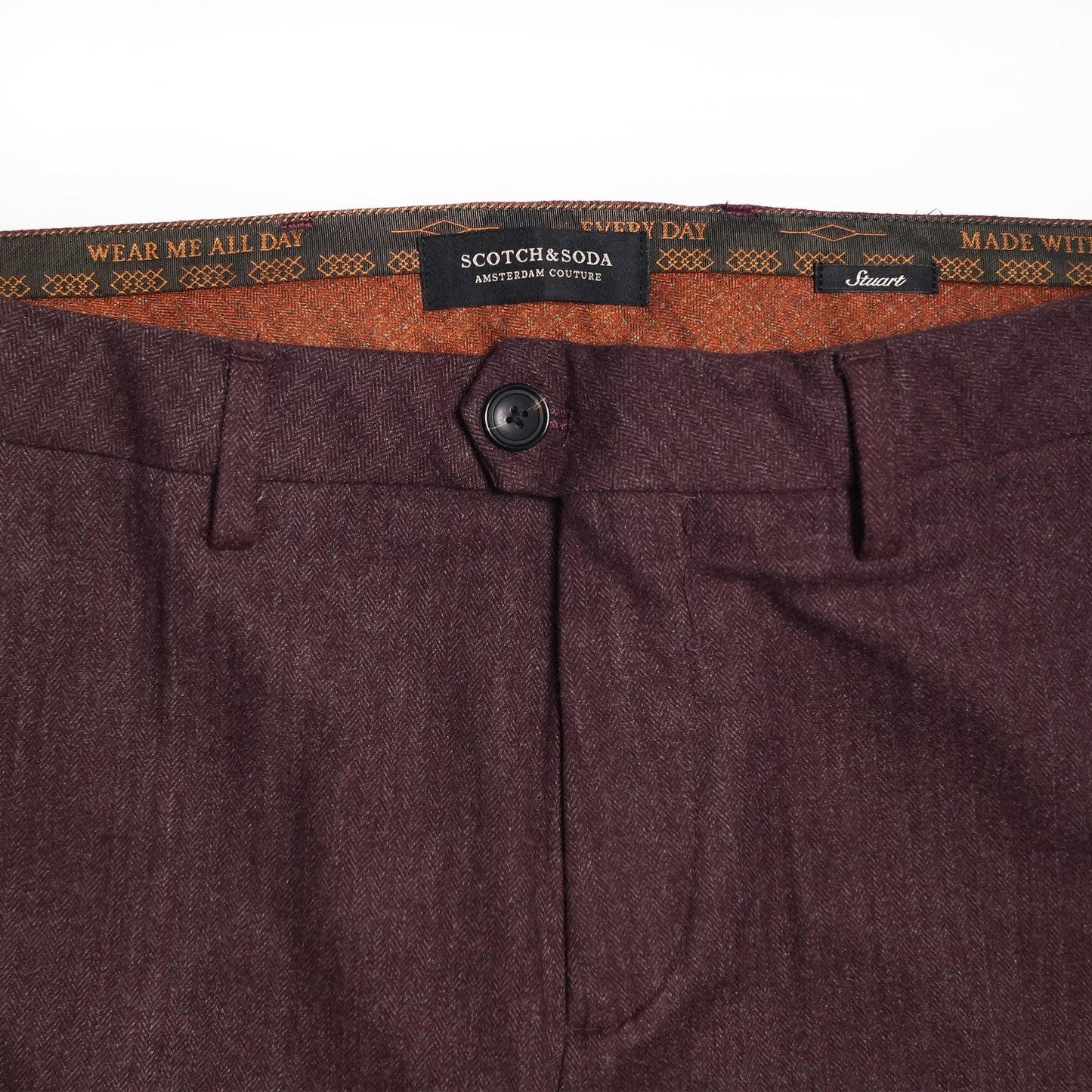 - Stuart - Classic Chino - Burgundy