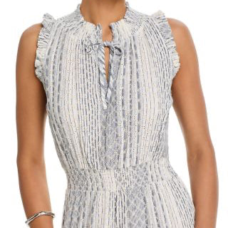 Alessi Dress - Striped Eyelet