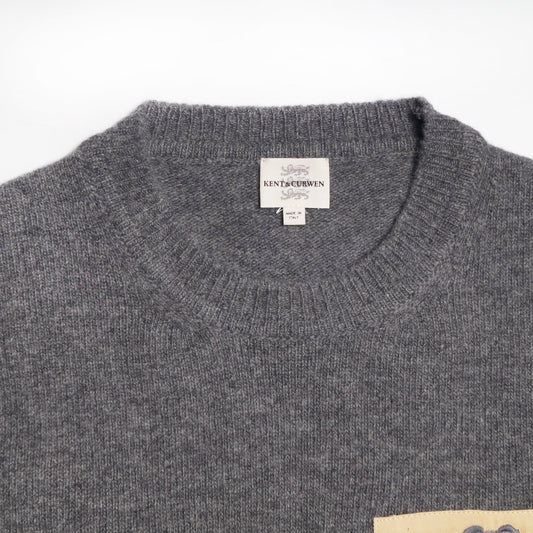 - Wool Crew Neck Pullover - Grey