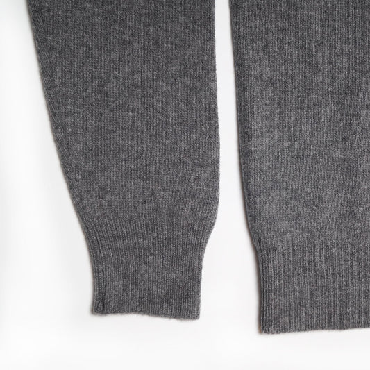 - Wool Crew Neck Pullover - Grey