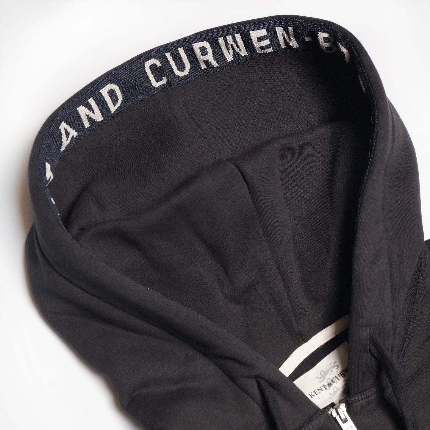 Hooded Rose Patch Sweatshirt - Black