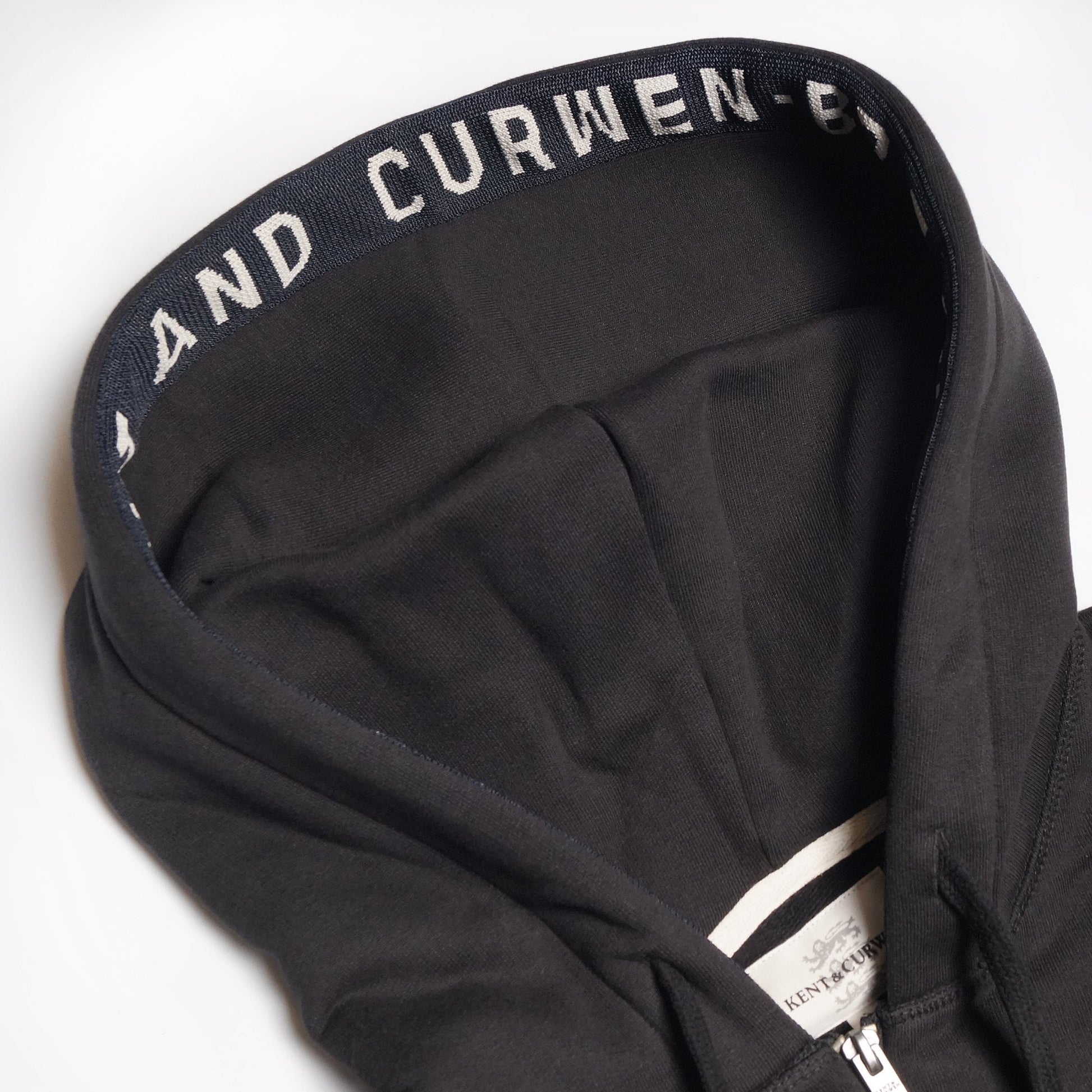 Kent Hooded Rose Patch Sweatshirt - Black