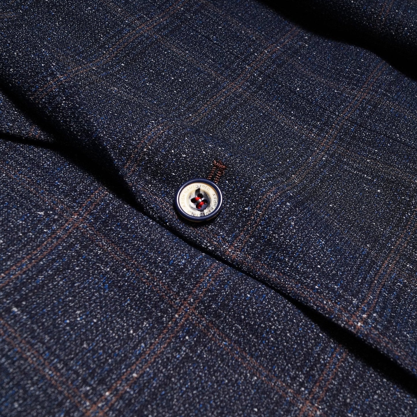 - Checked Blazer - Navy