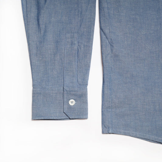- Detroit - Cotton Pocket Shirt - Blue