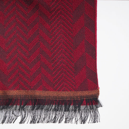 Herringbone Scarf - Red