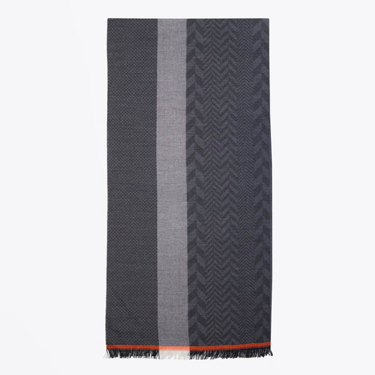 Herringbone Scarf - Grey