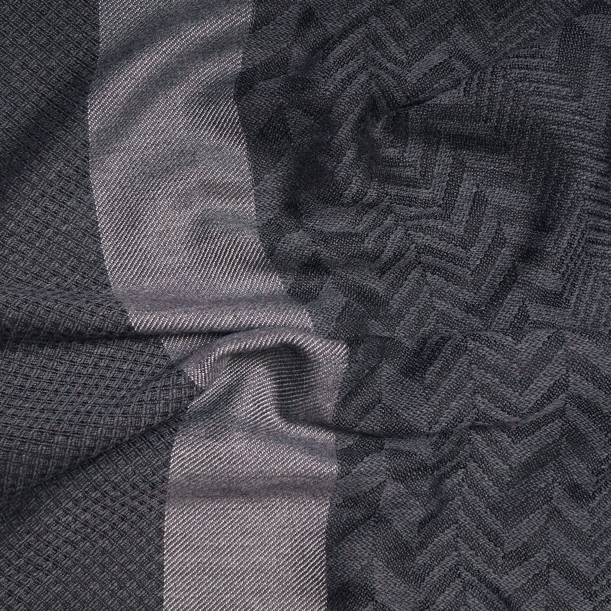 Paul Herringbone Scarf - Grey