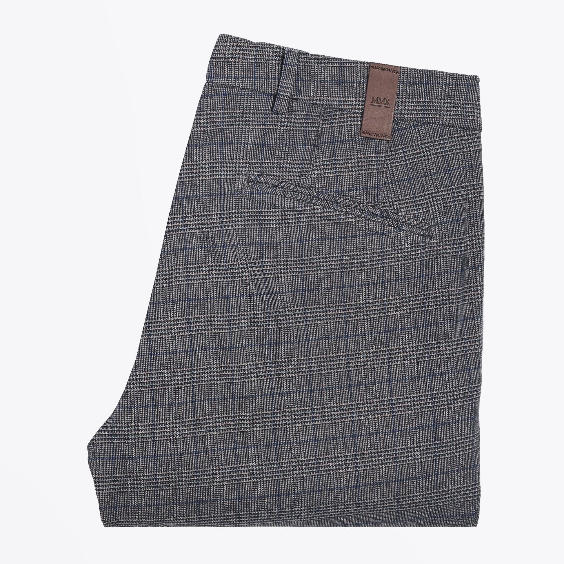MMX Leo - Checked Trousers - Grey/Blue