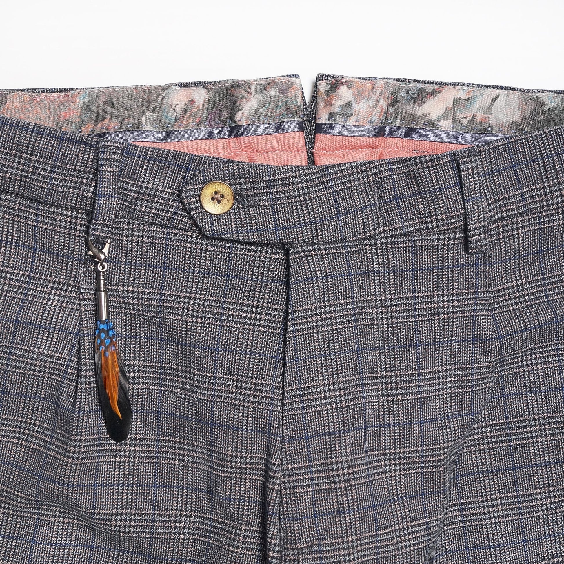 MMX Leo - Checked Trousers - Grey/Blue