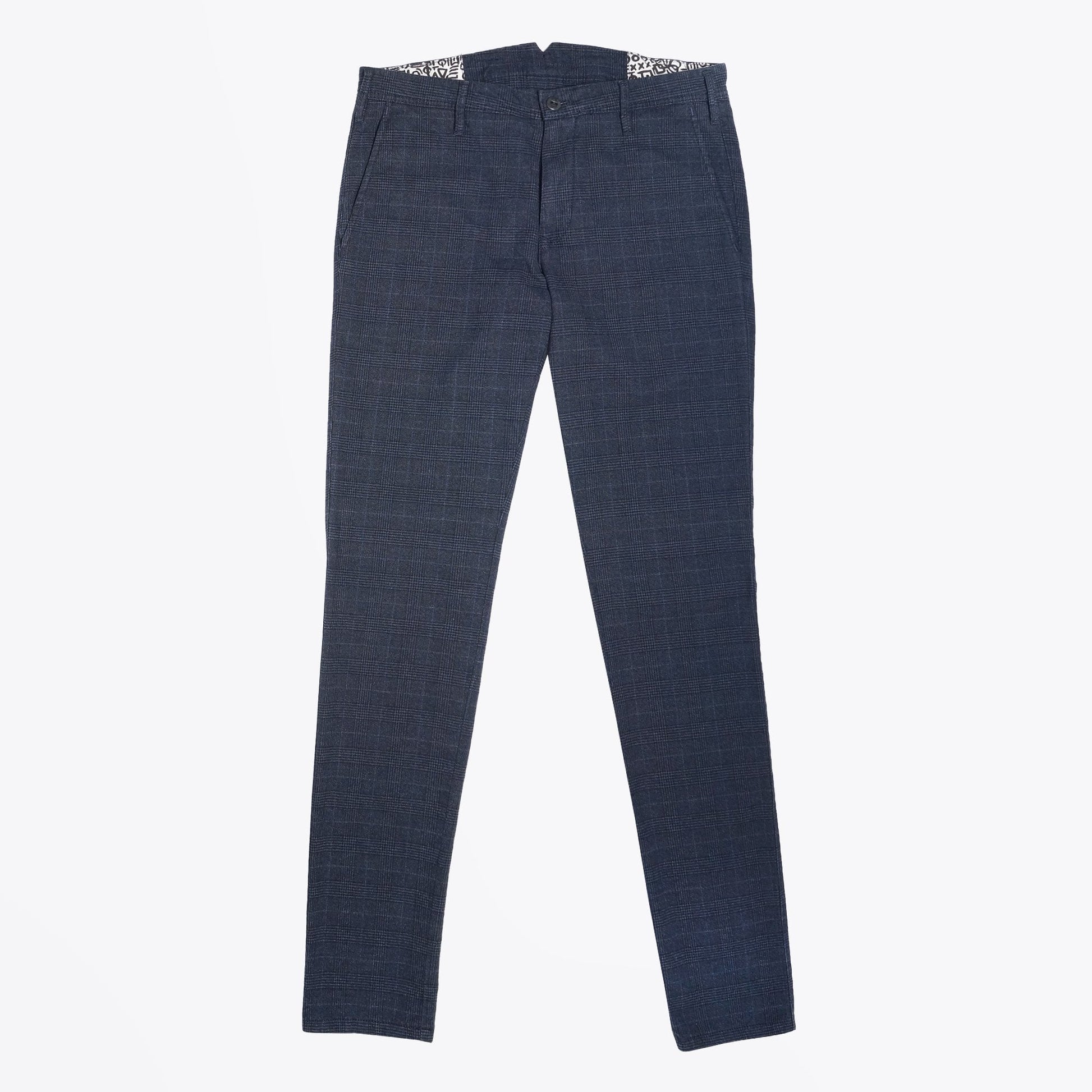 MMX Lupus - Soft Checked Trousers - Navy