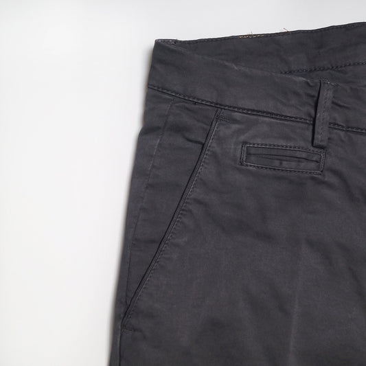 - Peached Cotton Chinos - Charcoal Grey